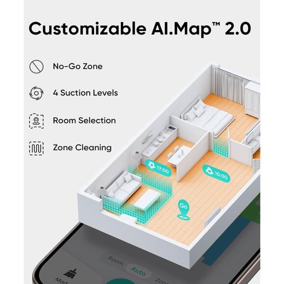 eufy L60 Robot Vacuum Cleaner Self Empty Station Hair Detangling Tech 5000Pa NEW - Picture 4 of 6